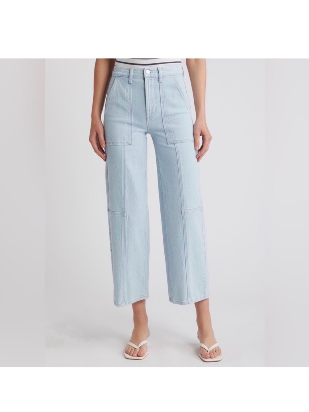 Rails The Getty Crop Light Blue Denim Jeans Size 29